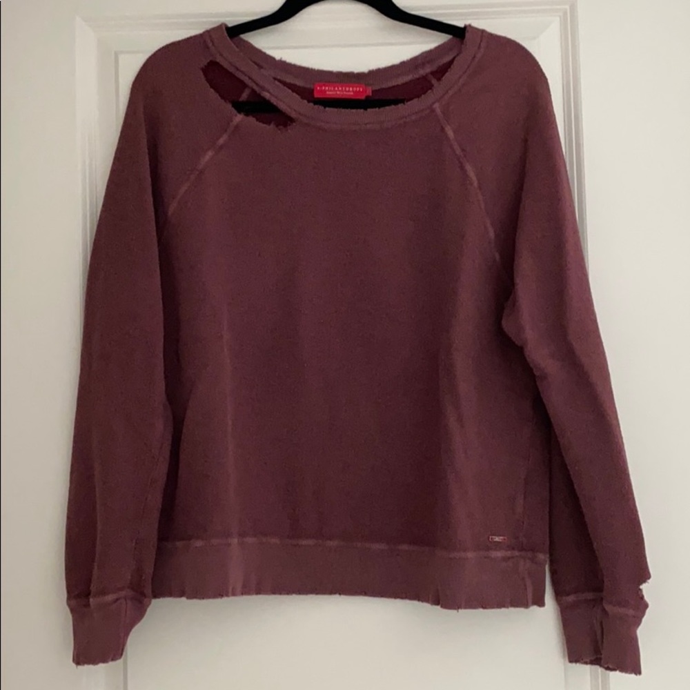 n: Philanthropy sweatshirt